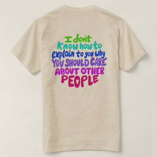 T-shirt Résister Lettré main (Design dos)