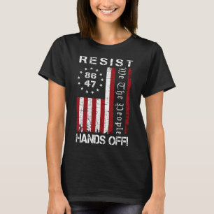 T-shirt Résister Mains Off Protest 86 47 8647 Manifestatio