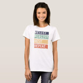 T-shirt Résister Persist Rest Repeat (Devant entier)