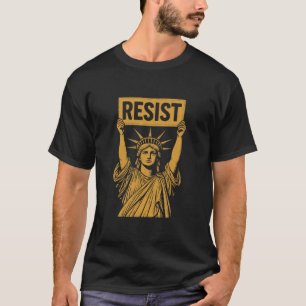 T-shirt Résister Statue de la Liberté Rébellion Protestati
