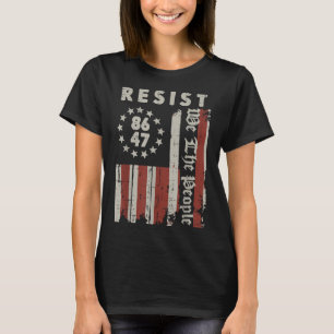 T-shirt Résistez À 8647 Us Drapeau Nous Le Peuple Proteste