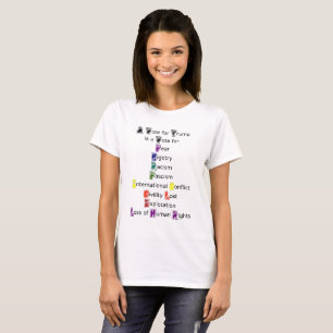 T-shirt Résistez à la chemise de haine d'atouts d'amour