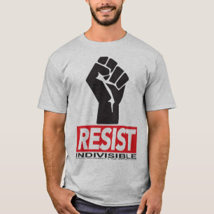 T-shirt Résistez à la couleur de pièce en t sur la chem