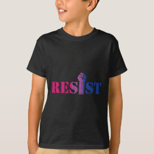 T-shirt Résistez À La Manifestation De Poing Soulevée Lgbt