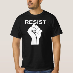 T-shirt Résistez À L'Activisme De Poignée De La Main Po
