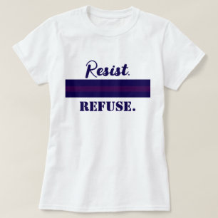 T-shirt Résistez à refuser Obey Anti-Trump Anti-autoritair