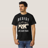 T-shirt Résistez À Sauver Nos Parcs Allah Les Parcs Nation (Devant entier)