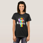 T-shirt Résistez Au Poing Arc-En-Ciel Oui Droits Lgbtqa+ G (Devant entier)