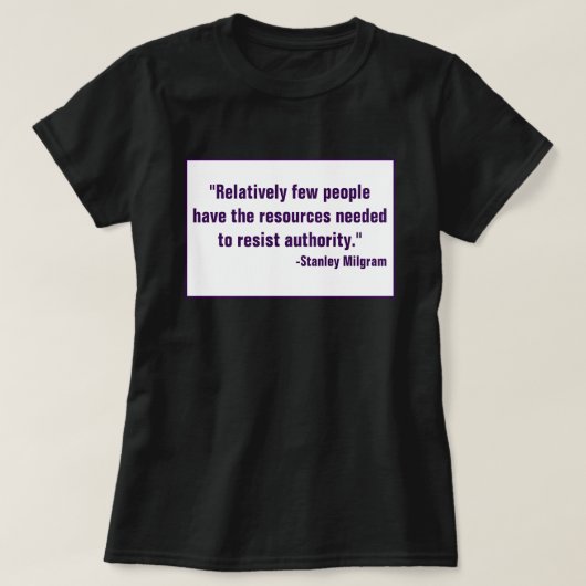 T-shirt Résistez au refus d'obéir à désobéir aux anti-auto (Design devant)