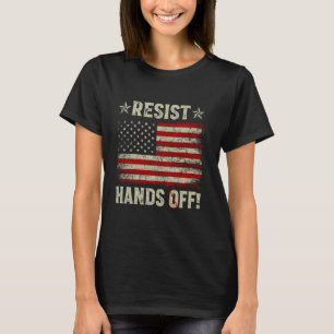 T-shirt Résistez aux mains hors protestation Sécurité soci