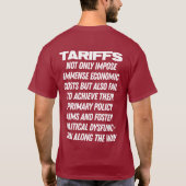 T-shirt Résistez aux menteurs fascistes Tarifs (Dos)