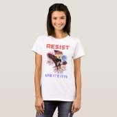 T-shirt Résistez comme en 1776 (Devant entier)