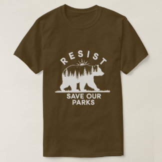 T-shirt Résistez Sauvez Nos Parcs Alt Us Parcs Nationaux O
