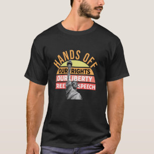 T-shirt Résistez Statue de la Liberté Mains Off Manifestat