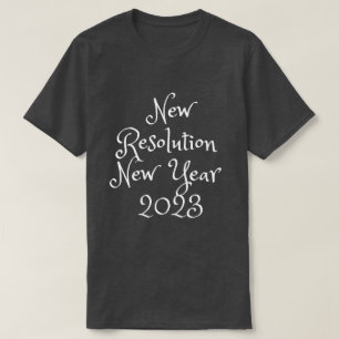 T-shirt résolution hommes femmes 2023