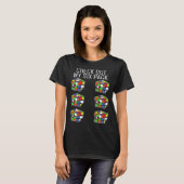 T-shirt Résolveur de Cube Rapide Six Pack Speedcuber (Devant entier)