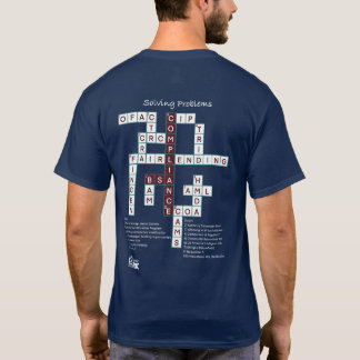 T-shirt "Résoudre les problèmes" Conformité bancaire - Pas