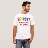 T-shirt Respect d'arc-en-ciel (Devant entier)