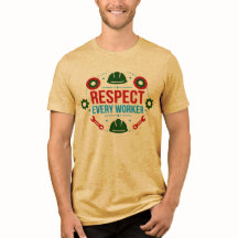T-shirt 'Respect Every Worker Dag van de Arbeid'