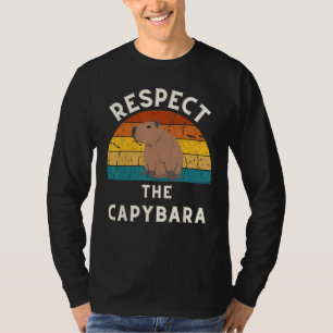 T-shirt Respect Rétro La Capybara Rodent Lover Capibara A