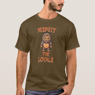 T-shirt Respect Sasquatch, Bigfoot Tee, Pacifique