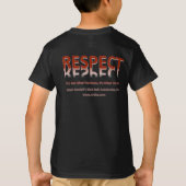 T-shirt Respect-taille des enfants (Dos)