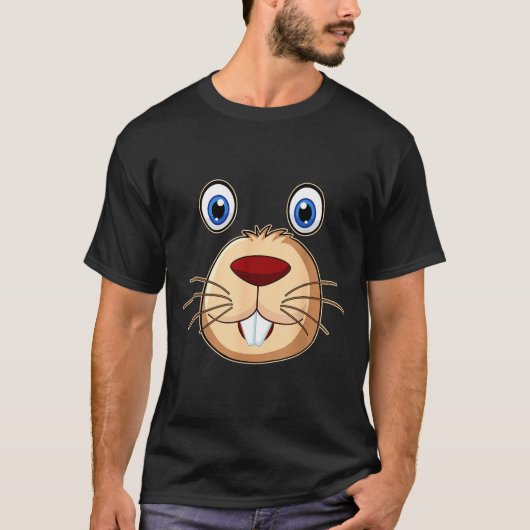 T-shirt Respect The Groundhog Day Funny Groundhog Face  (Devant)