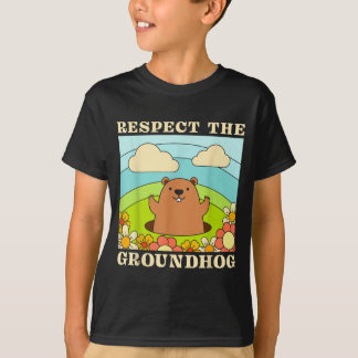 T-shirt Respect The Groundhog Day Men Women Animal Retro 6