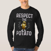 T-shirt Respect The Potato Best Root Vegetable Potato Vega (Devant)