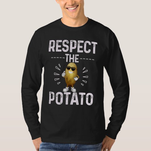 T-shirt Respect The Potato Best Root Vegetable Potato Vega (Devant)