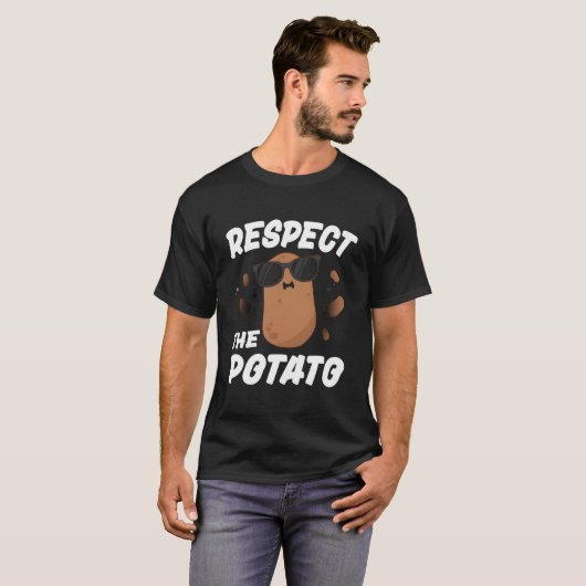 T-shirt Respect The Potato For Vegetable (Devant entier)