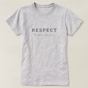 T-shirt RESPECT Végétal Moderne Simple Minimal Typograph