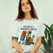 T-shirt Respect Your Elders Gaming Control Retro Funny