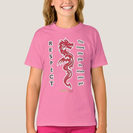 T-shirt Respecte Filles Dragon (Devant)