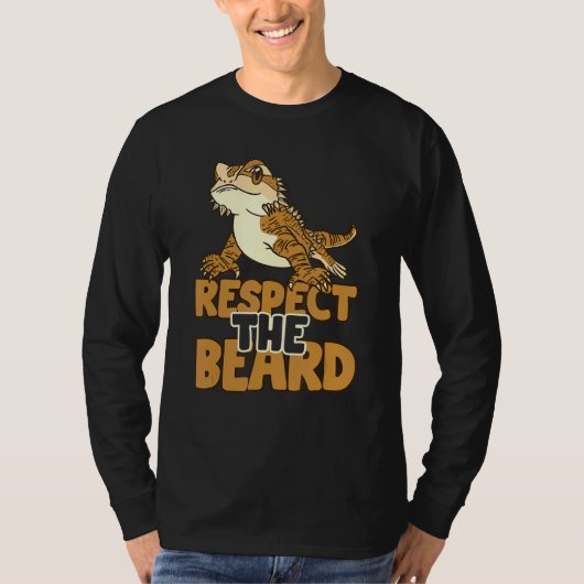 T-shirt Respecter La Barbe Dragon Lizard (Devant)