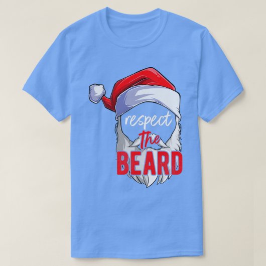T-shirt respecter la barbe santa claus drôle noël 1 (Design devant)