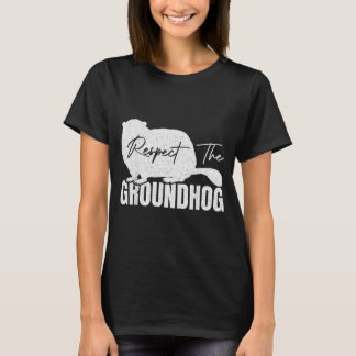 T-shirt Respecter la marmotte animal de la marmotte