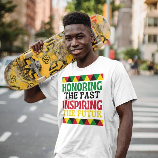 T-shirt Respecter le passé dans le contexte de la motivati