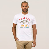 T-shirt respecter les cyclistes (Devant entier)