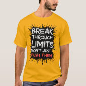 T-shirt Respecter les limites - Typographie inspirante (Devant)