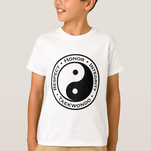 T-shirt Respecter l'intégrité d'honneur Taekwondo (Devant)