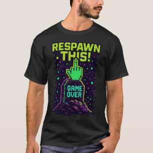 T-shirt Respectez Ce Gamer Retro Design
