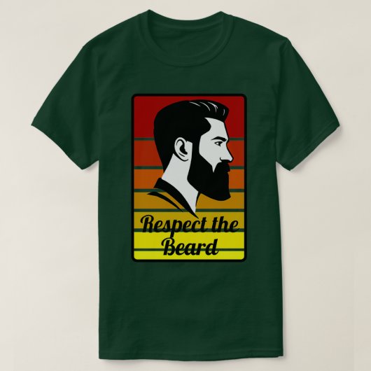 T-shirt Respectez la barbe 5 (Design devant)