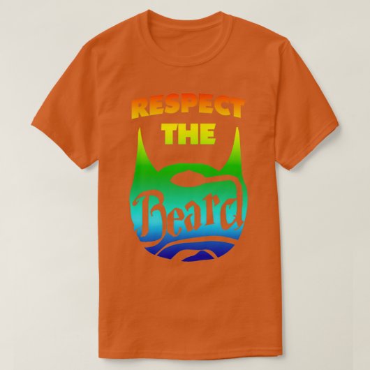T-shirt Respectez la barbe Coloful Beard Lovers Save the B (Design devant)