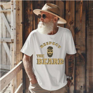 T-shirt Respectez la barbe, de drôles paroles barrées