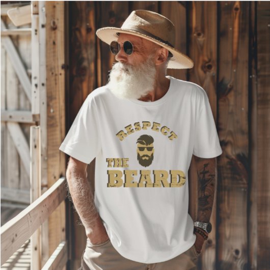 T-shirt Respectez la barbe, de drôles paroles barrées