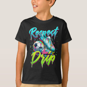 T-shirt Respectez La Lève De Crème De Soccer Drip Avec Sau