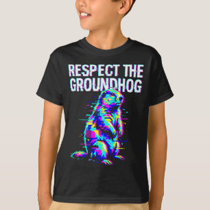 T-shirt Respectez la marmotte drôle de jour de la marmotte