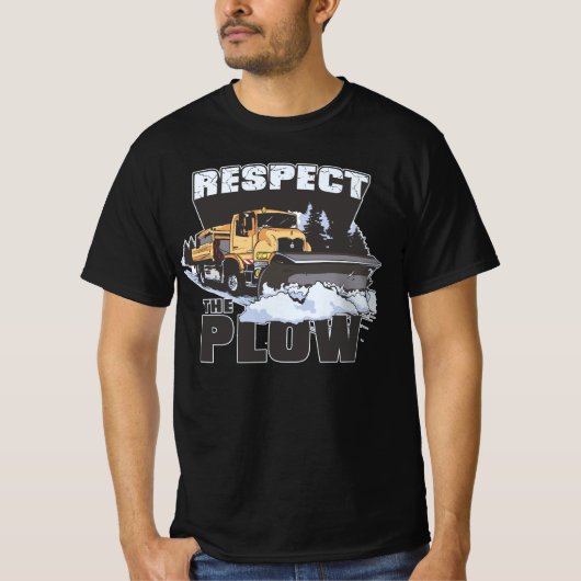 T-shirt Respectez La Poudre, Le Fil De Neige (Devant)