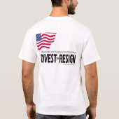 T-shirt Respectez la présidence… privent ou démissionnent (Dos)